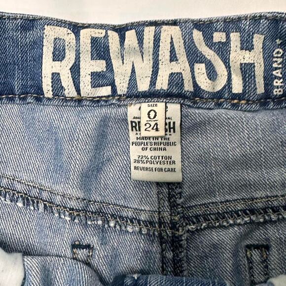 Rewash Brand Size 0 Waist 24 Micro Low Rise Shorts With Knitting - Picture 3 of 4